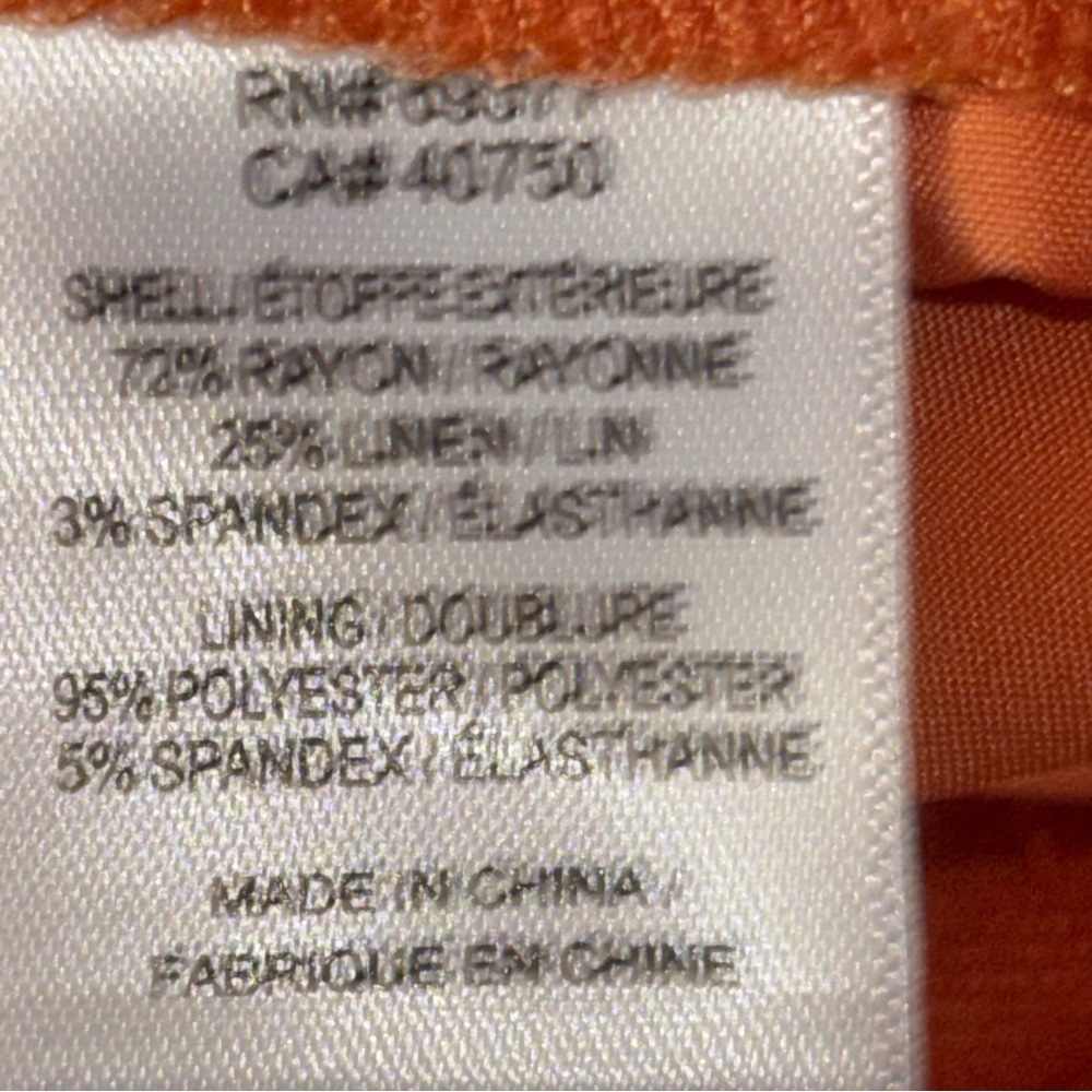 Orange High Waist Shorts with Lining NWOT - Picture 6 of 9